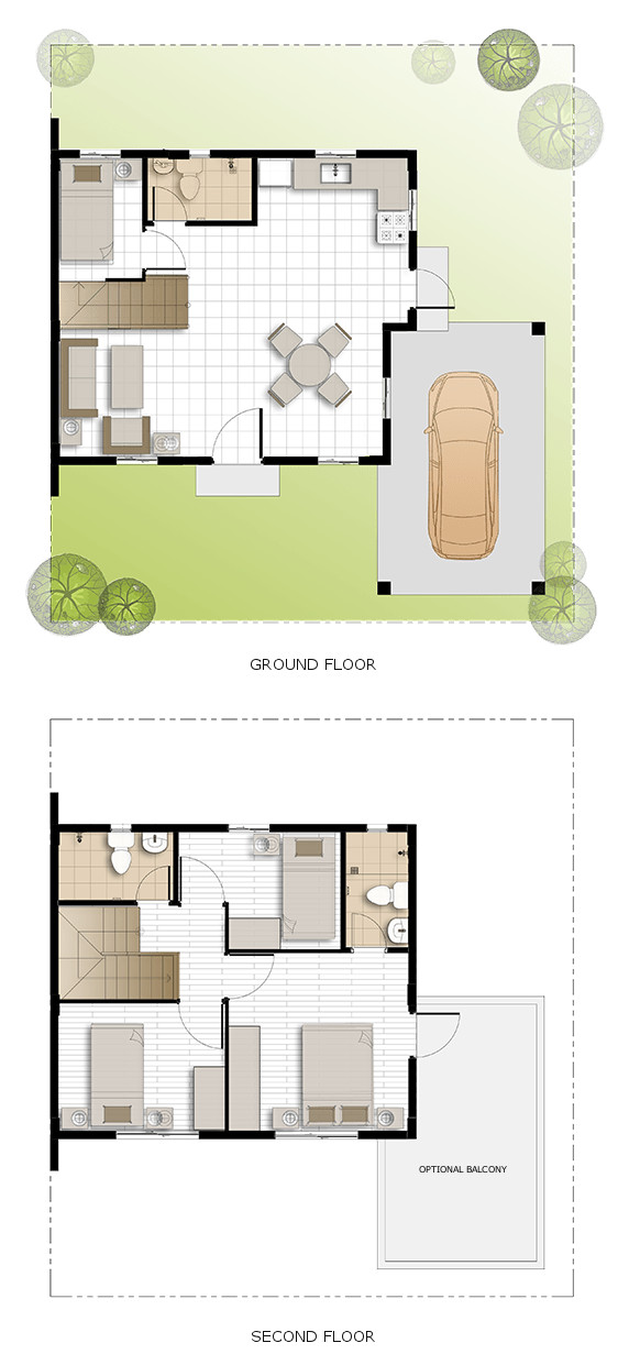 Dana Floor Plan House and Lot in General Trias