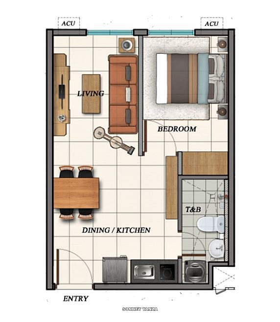 The Sonnet Residences Condo Unit Floor Plan The Sonnet Residences